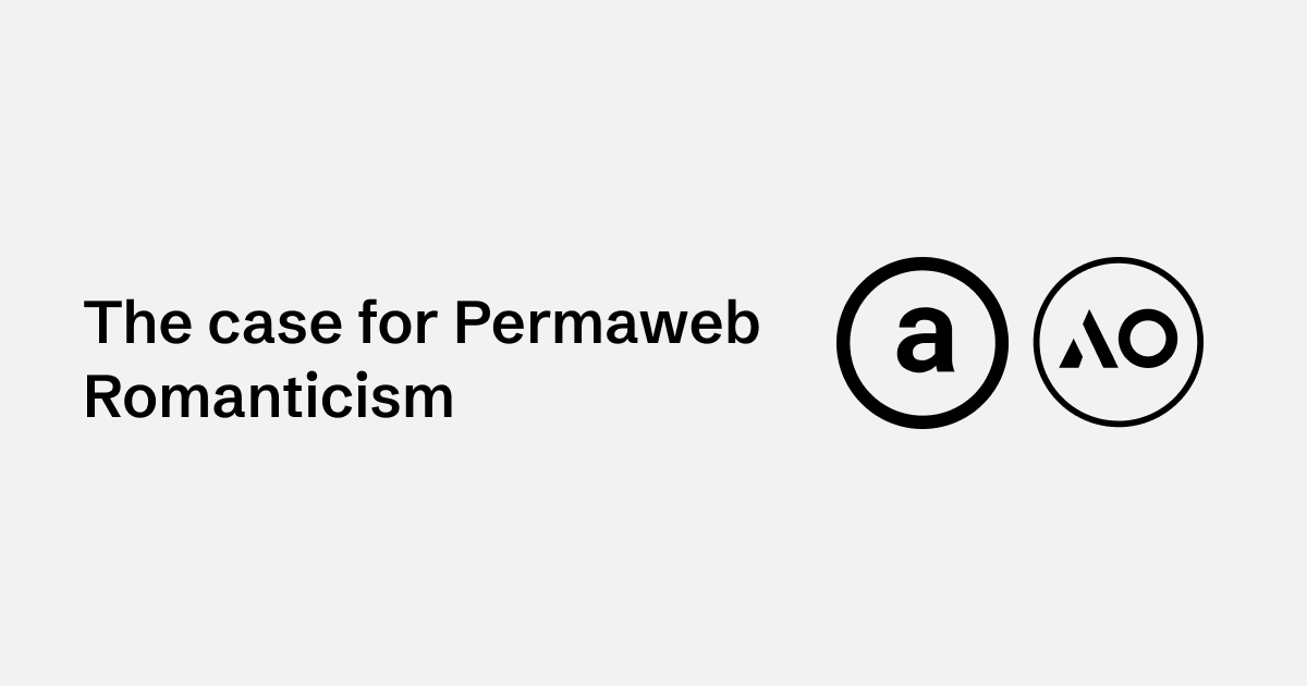 Permaweb Romanticism Header